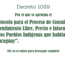 Para descargar: El protocolo para el Proceso de Consulta y Consentimiento con los Pueblos Indígenas aprobado por el Ejecutivo
