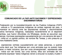 La FAPI emite un comunicado ante racismos y expresiones discriminatorias 